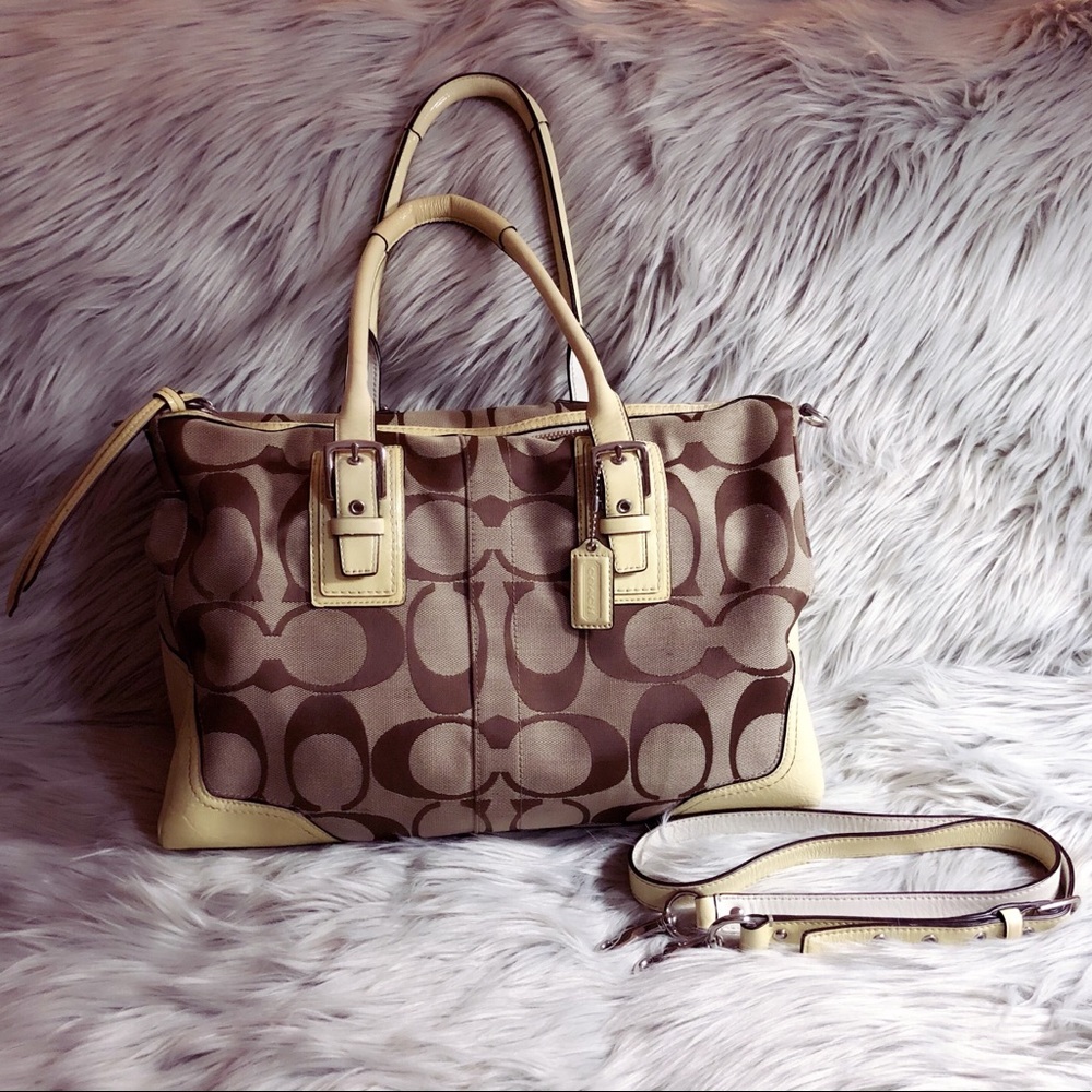 Brown Convertible Coach Bag
